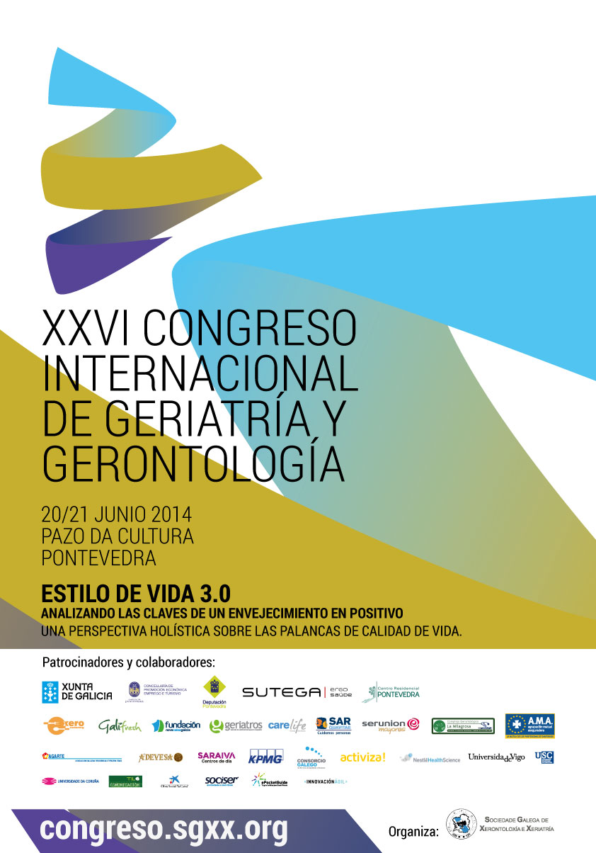 Imagen del Póster representativo del XXVI Congreso Internacional de la SGXX. 20 y 21 Junio 2014 Pontevedra. Pazo da Cultura